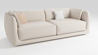 Sofa in an elegant style in light colors