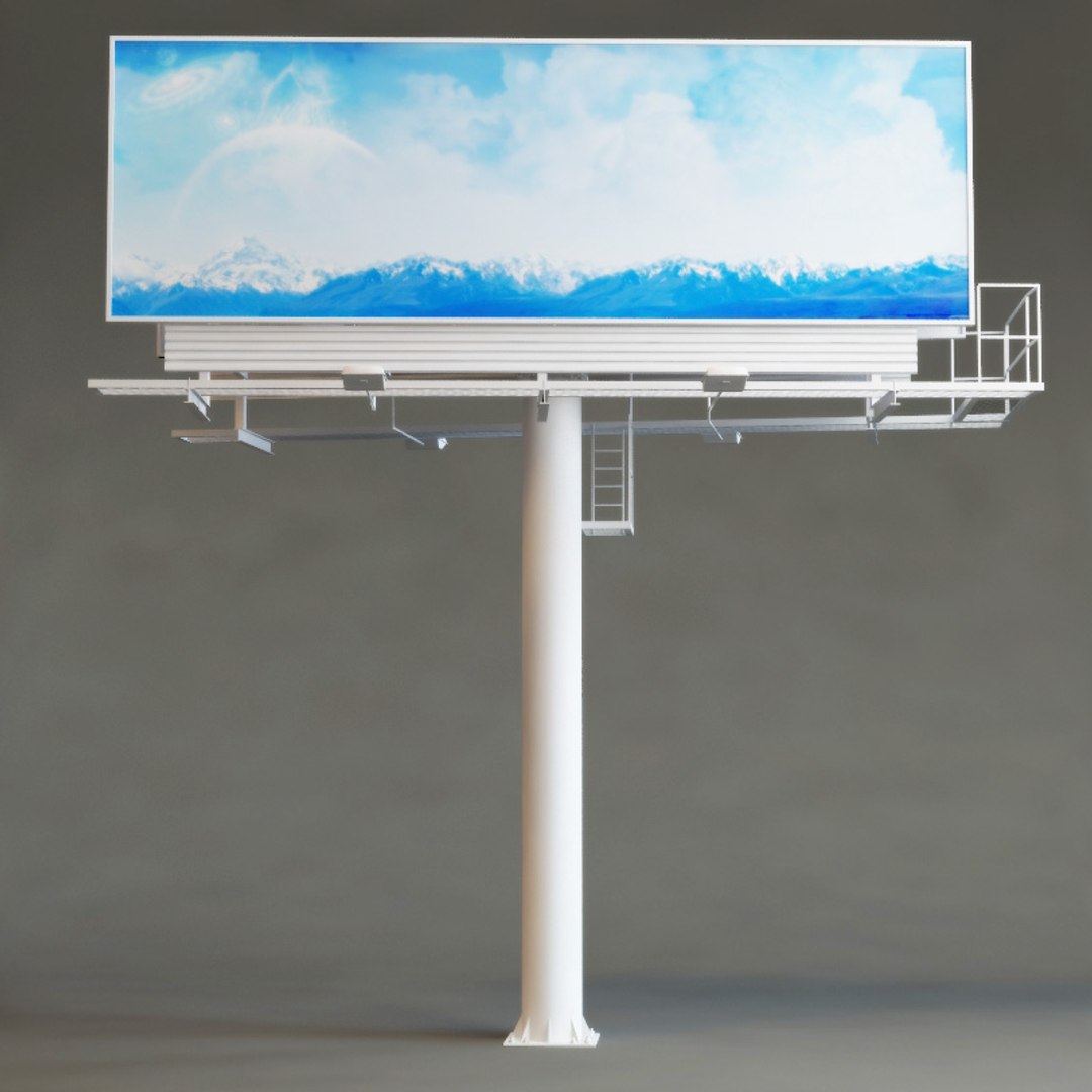 3d model billboards modelled standard