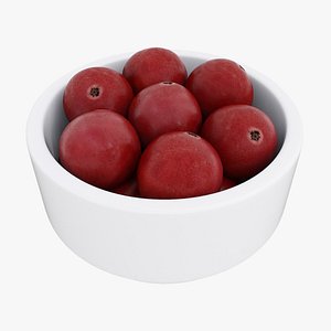 3D Red currant bowl model