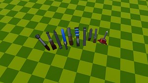 10 WEAPONS MODULAR KIT 3D model