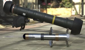 3D fgm-148 javelin missile launcher