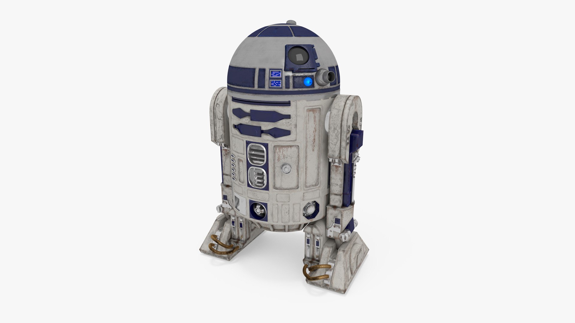 R2-D2 Droid Rigged 3D model preview