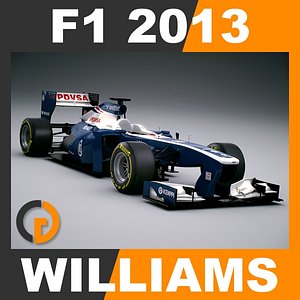 3d model formula 1 2013 williams