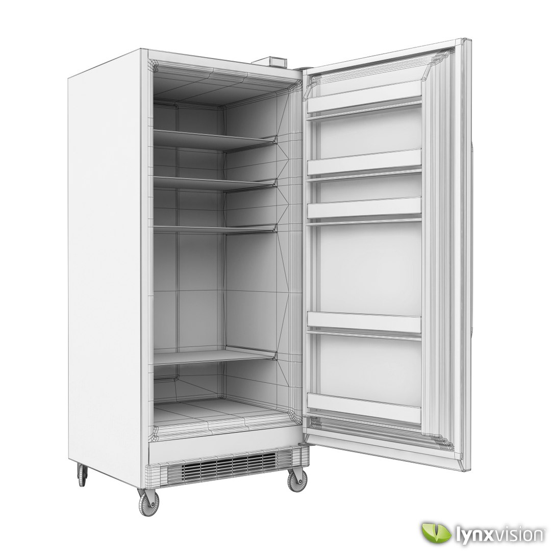 Commercial Upright Freezer 3d Model
