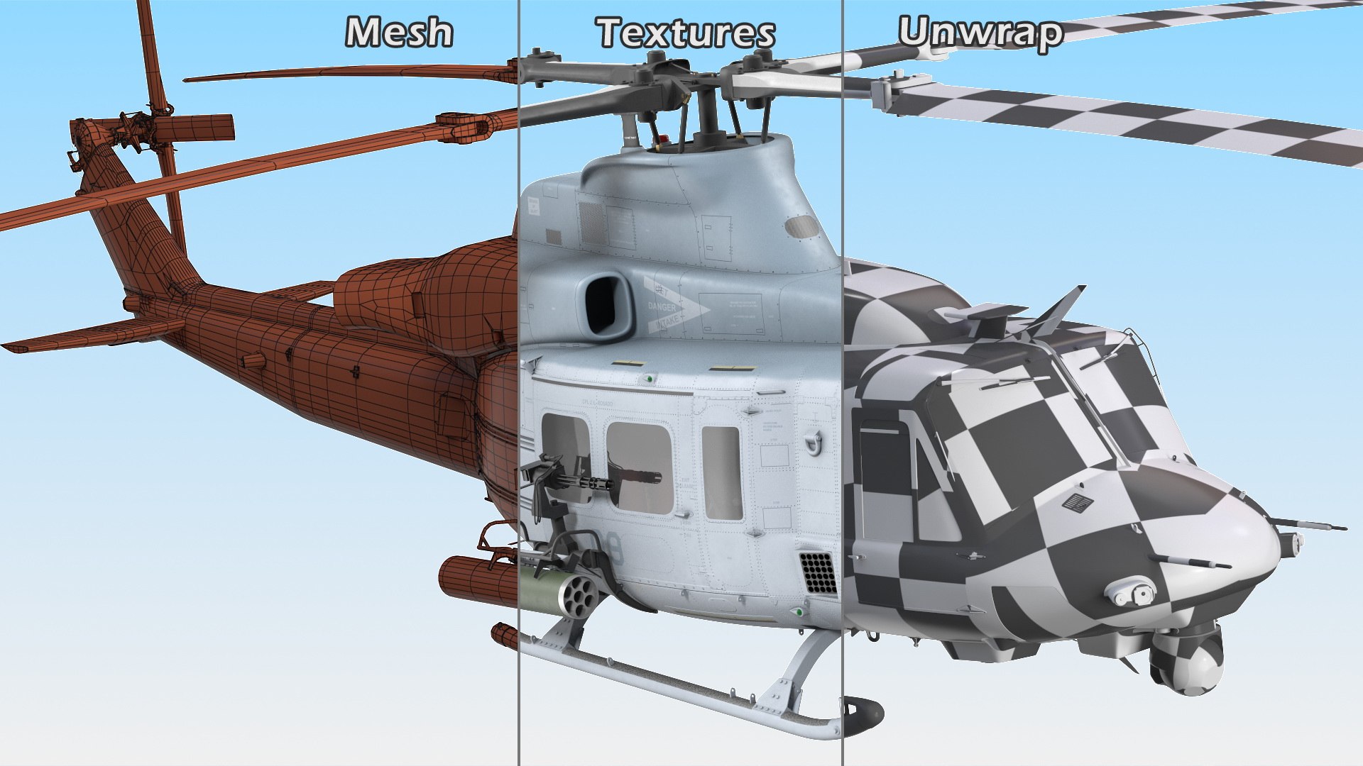3D Bell UH1Y Venom Helicopter Rigged for Modo https://p.turbosquid.com/ts-thumb/0P/qLvEVz/7G/belluh1yvenomhelicopterriggedformodovray3dmodel038/jpg/1674151224/1920x1080/fit_q87/692a3fc65e06cd87807d738141a2711d1e49b596/belluh1yvenomhelicopterriggedformodovray3dmodel038.jpg