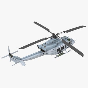 Bell UH1Y Venom Helicopter Rigged for Modo