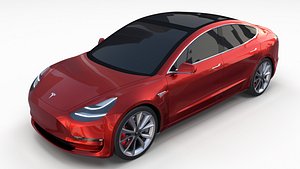 Tesla Model 3 Red