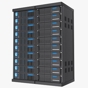 3D Data Center Server Racks