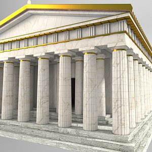 ancient roman building 3d model