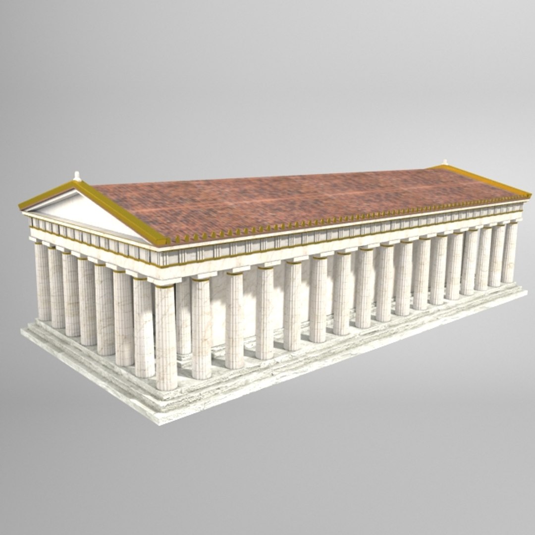 ancient roman building 3d model