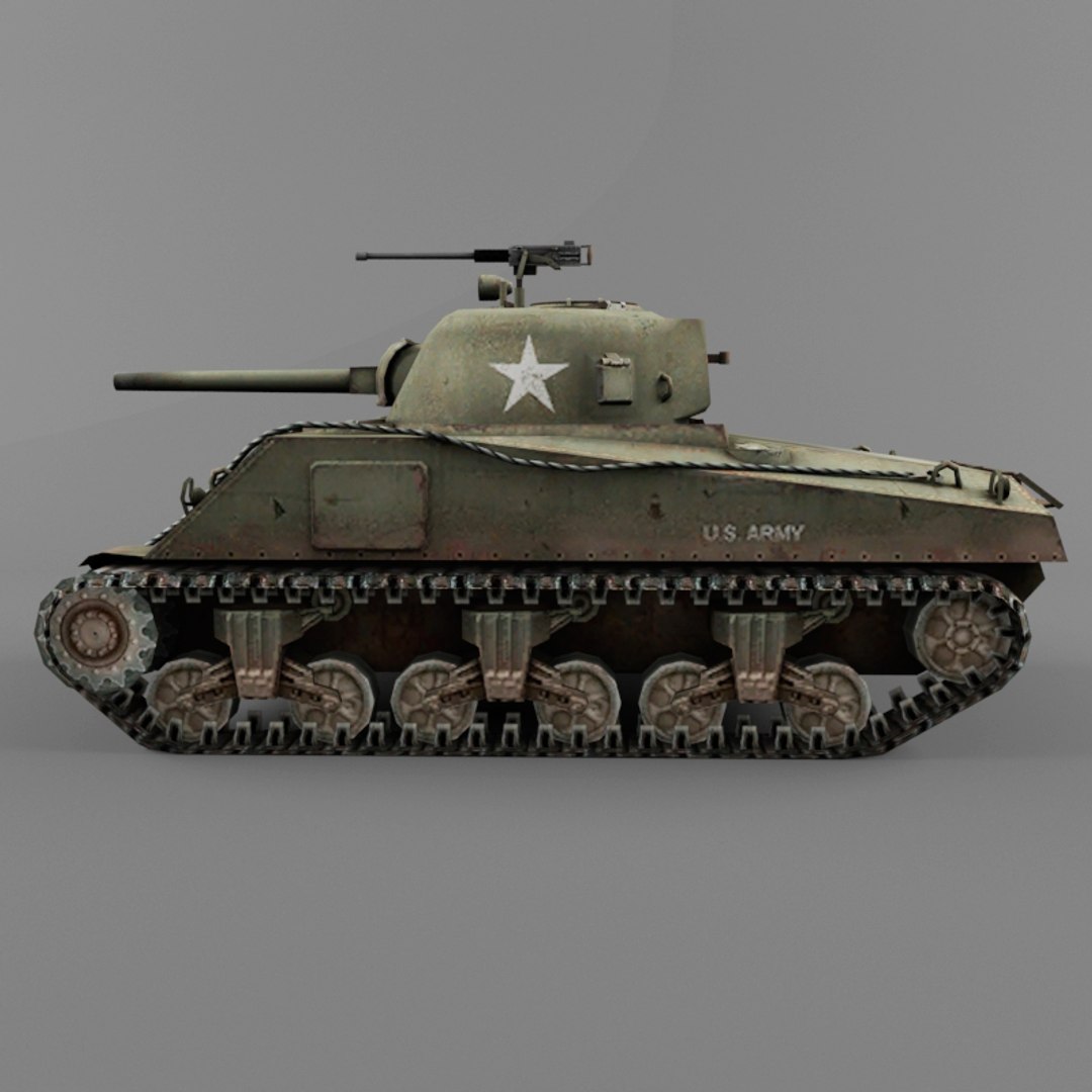 M4 Wwii 3d Model