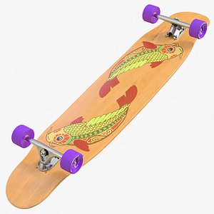 Longboard 01 b 3D model