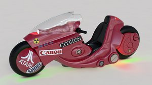 3d futuristic motorcycle concept model