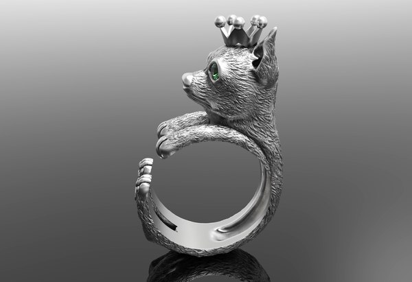 Bague 3D Chien Chihuahua En Argent Massif 925 - Neuf Avec étiquettes - Pour Femme