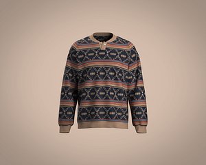 Mens sweatshirt with raglan and printed