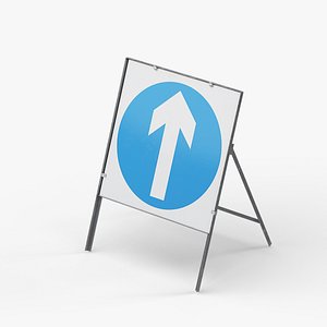 Ahead Only Square Road Sign