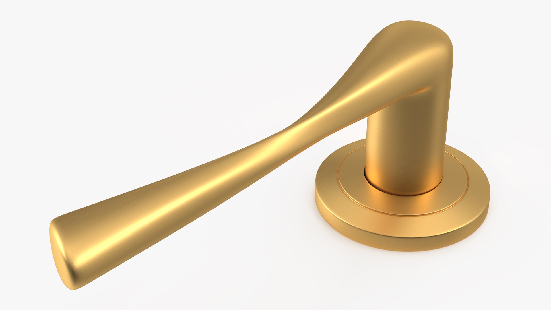 3D Model Gold Door Handles Separate TurboSquid 1997577