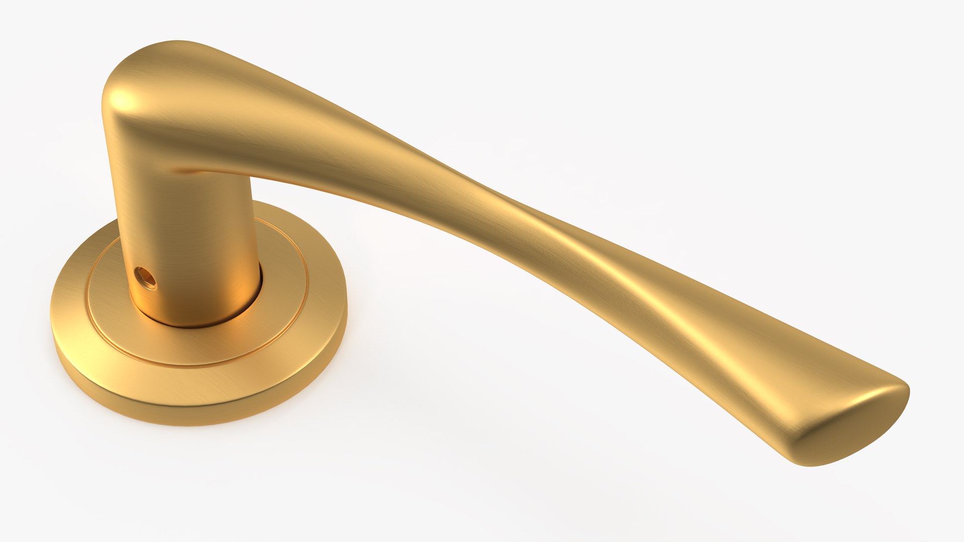 3D model Gold Door Handles Separate TurboSquid 1997577