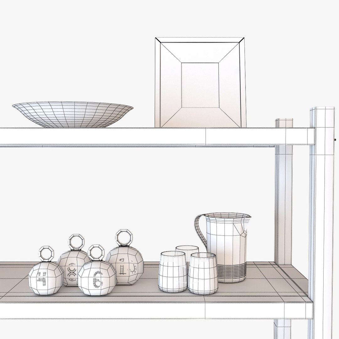 Decorative Set 1 3d Model