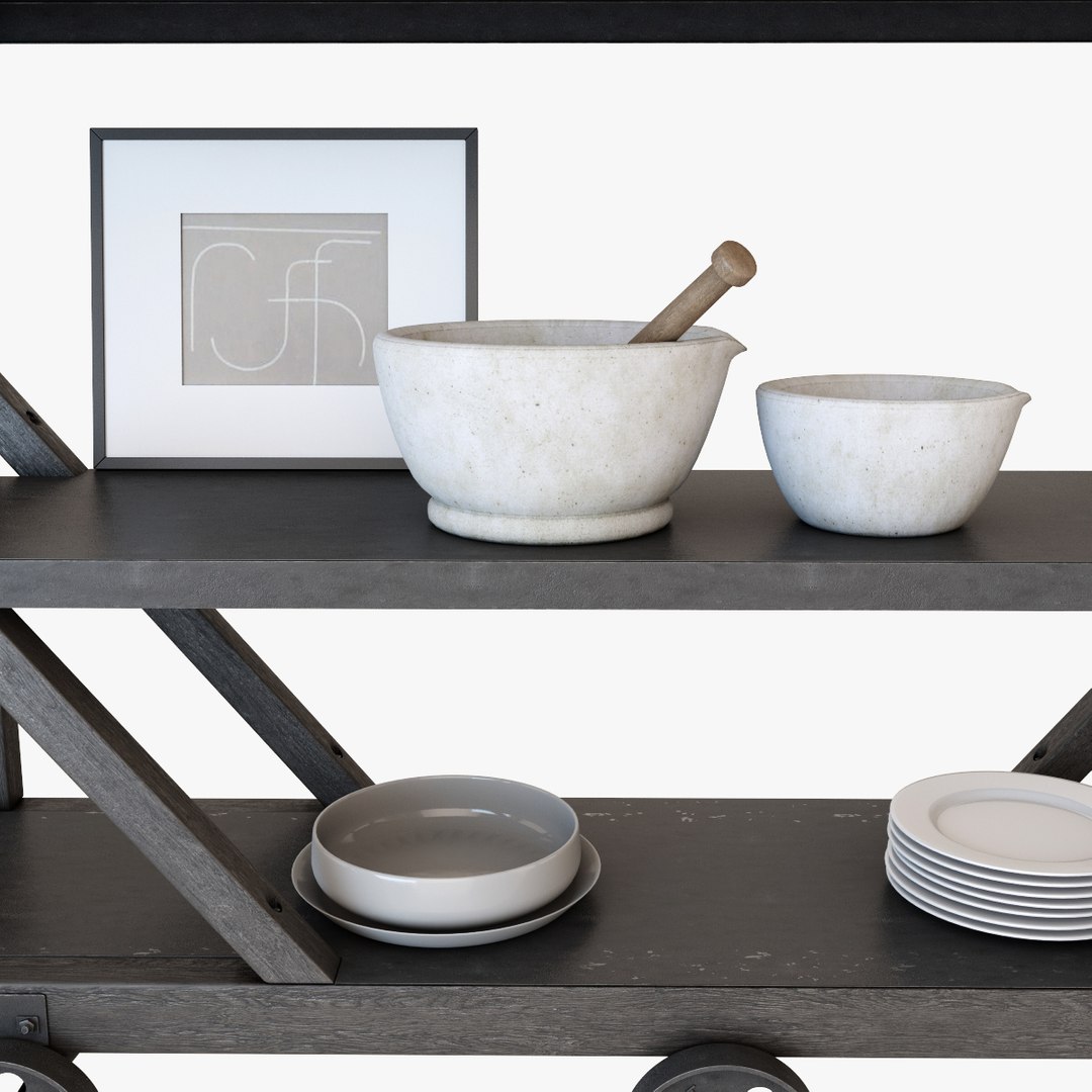 Decorative Set 1 3d Model