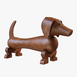 Dog figurine Kay Bojesen PBR 3D