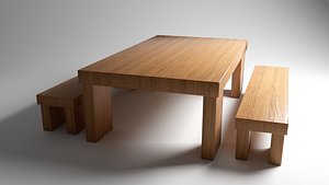 3D table benches