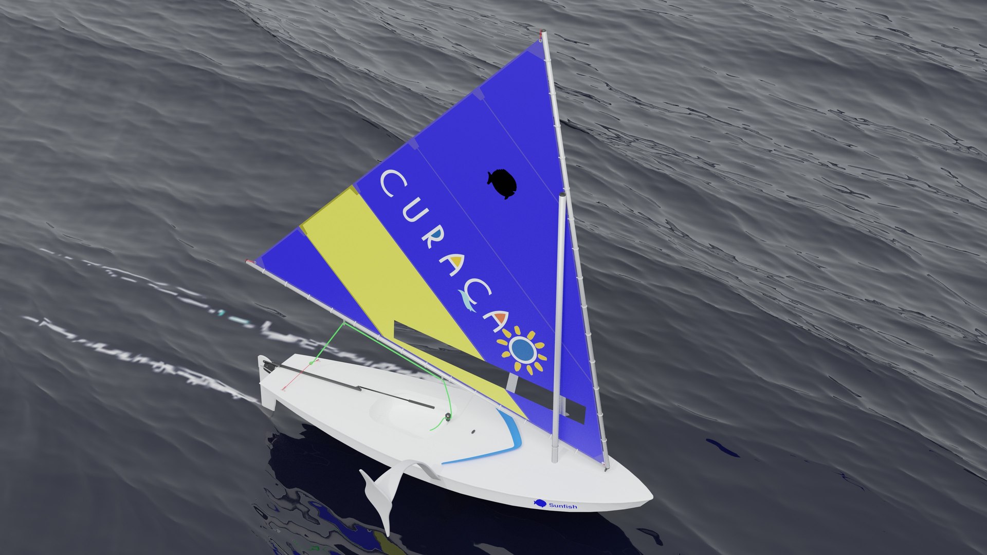 foiling sunfish sailboat