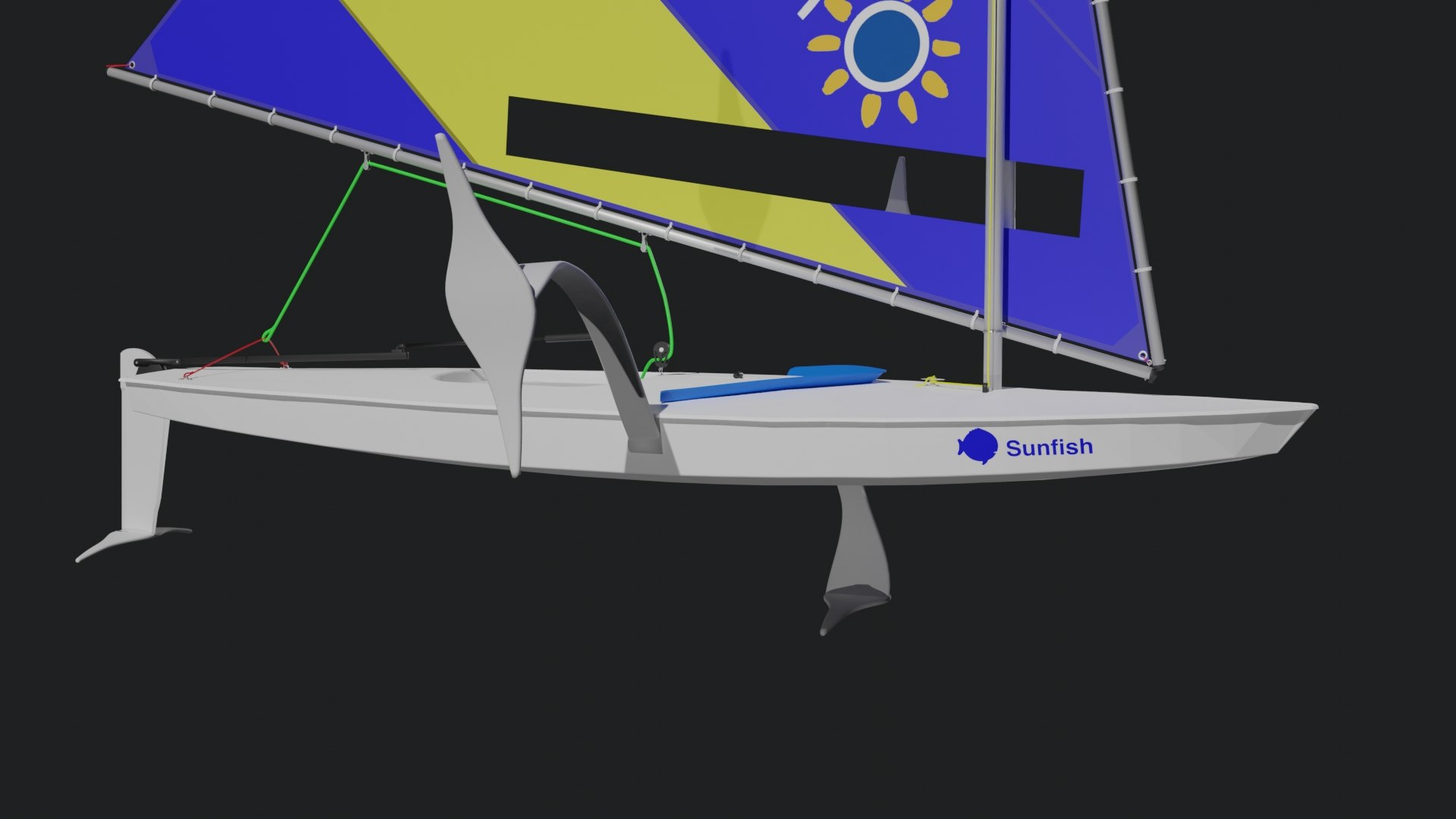 foiling sunfish sailboat