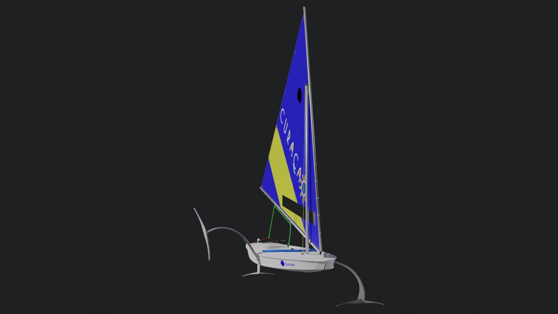 foiling sunfish sailboat