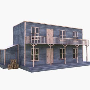 3D western west house