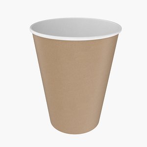 3D Empty Paper Cup A2
