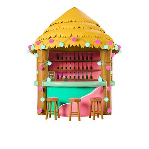 3D Tropic Cafe model