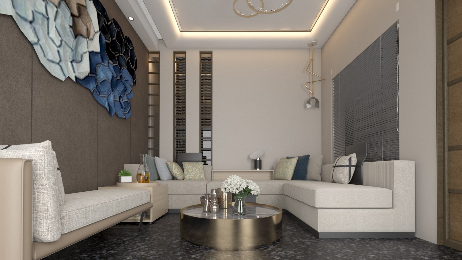 Contemporary Room Living 3D Model - TurboSquid 1483343