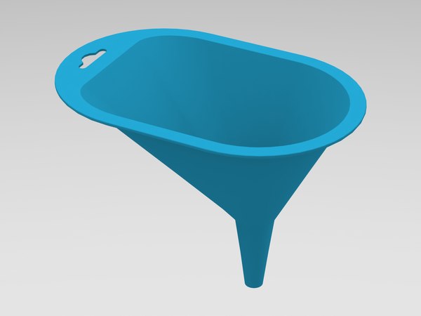 3D модель Пластиковая воронка в форме прорези - TurboSquid 2200206