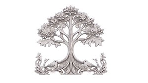 3D decor set wall panel wall relief mural CNC 43