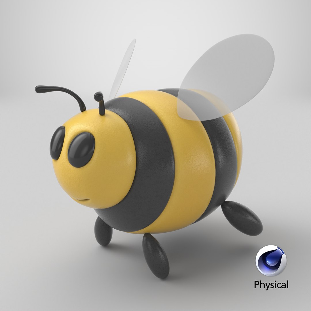 Cartoon Bee 3D Model - TurboSquid 2422532
