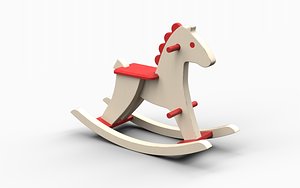 3D rocking horse
