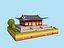 Cartoon Lowpoly Deoksugung Palace Landmark