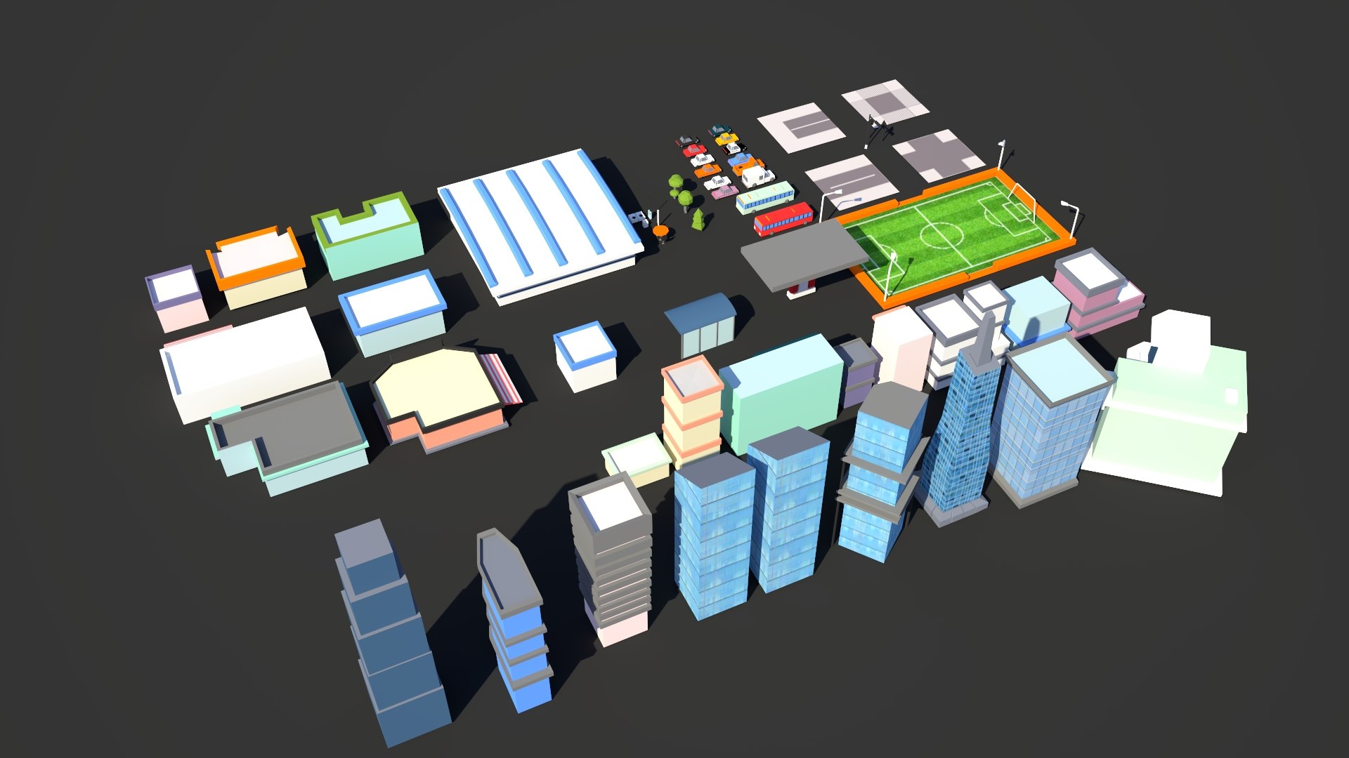 3D Model City Pack Buildings - TurboSquid 1434738