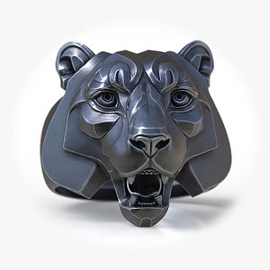 3D model Tiger Face Animal Ring Jewelry