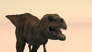 t-rex rigged 3D model