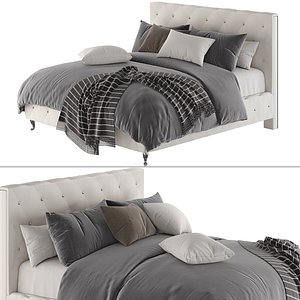 Walmart Bed Ember Interiors White 3D