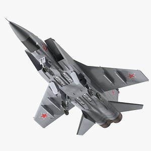 Mikoyan MiG-31 Supersonic Interceptor Aircraft 3D model