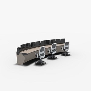 3D model control desk