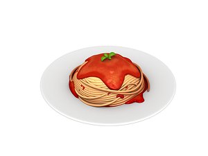 spaghetti cartoon 3D model