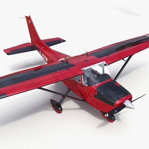 3D model Cessna 172 Single Engine Propeller Aircraft