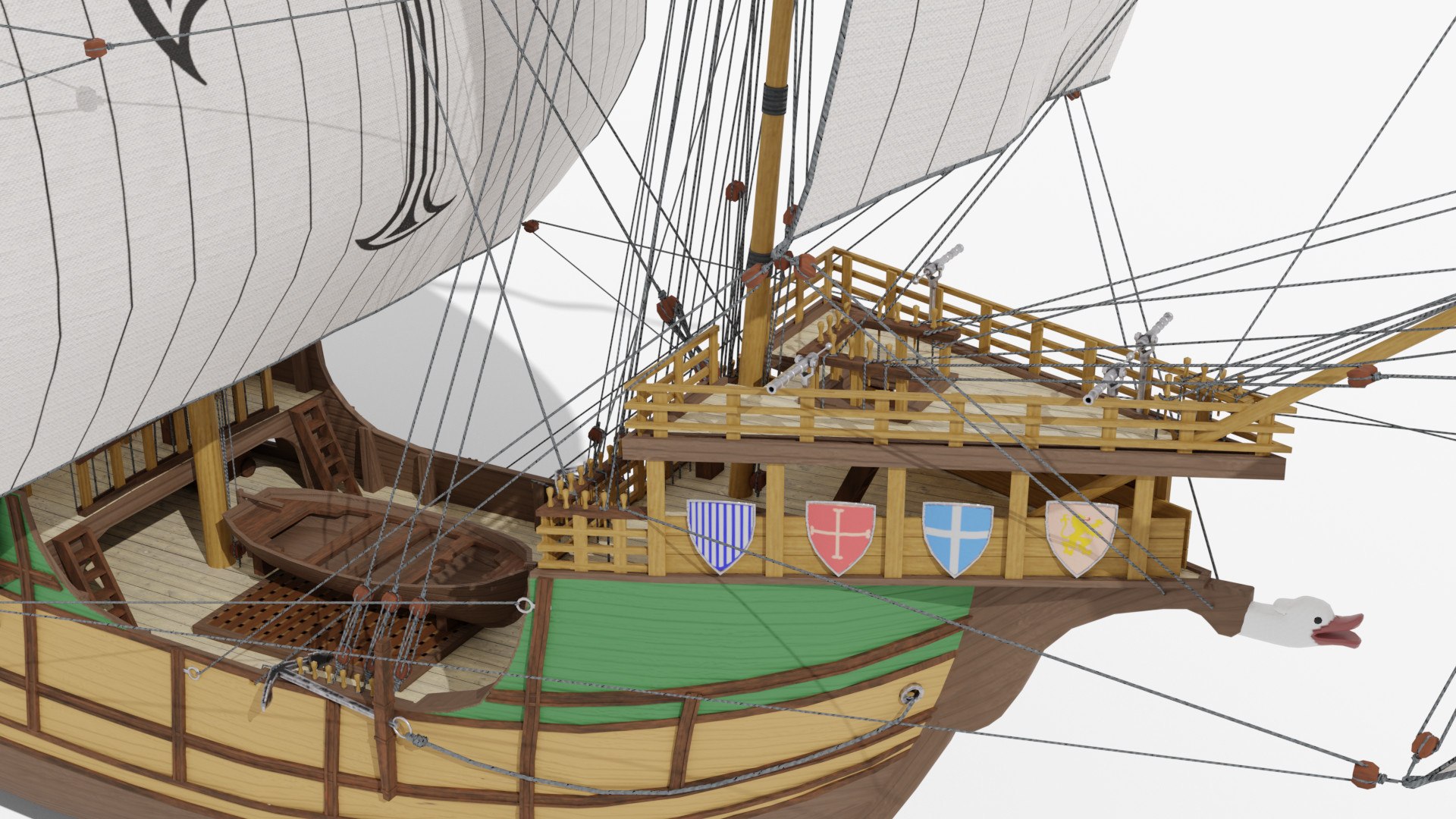3D Atlantic Carrack Model - TurboSquid 2236448