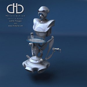 hd robot 3d model