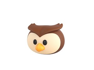 3D Prop160 Owl Head model