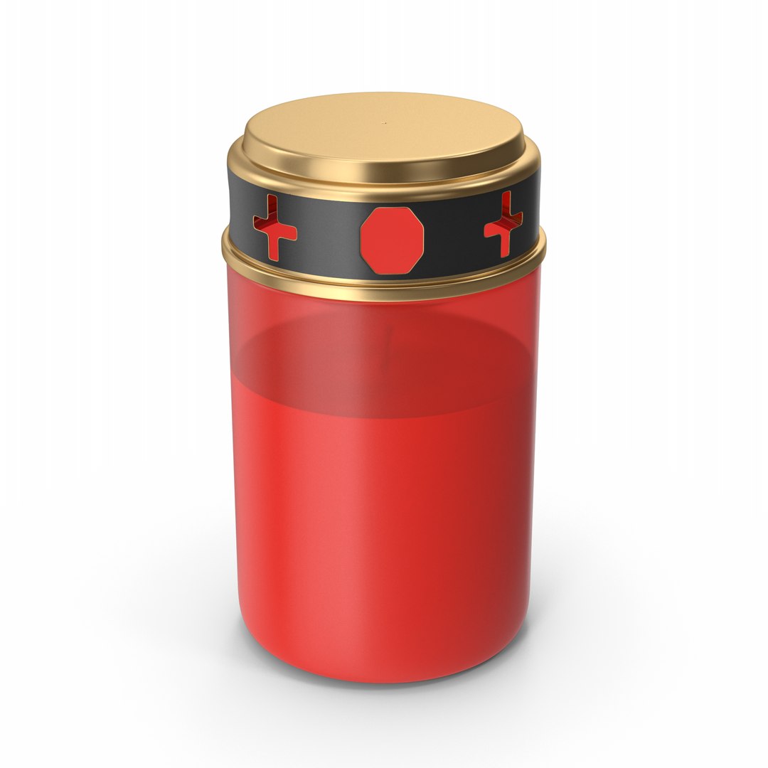 Grave Candle Model TurboSquid 2029174